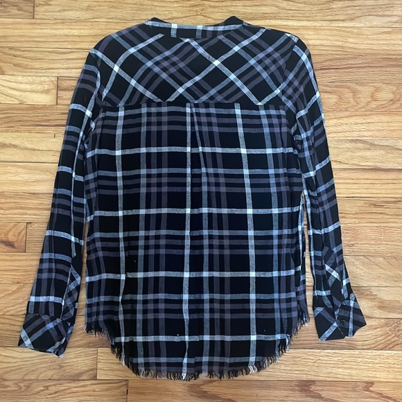 Rails Black and White Plaid Flannel Top - Picture 3 of 3